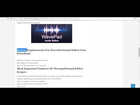 wavepad sound editor key generator